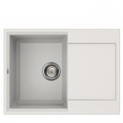 Virtuves izlietne Elleci Easy-135 68x50cm, balta