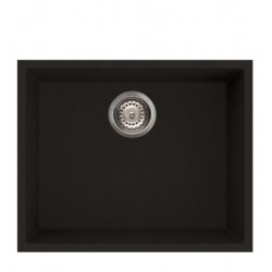 Virtuves izlietne Elleci Quadra-105 Keratek 540x440 mm, pabūvējama, melna