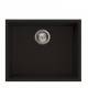 Virtuves izlietne Elleci Quadra-105 Keratek 540x440 mm, pabūvējama, melna