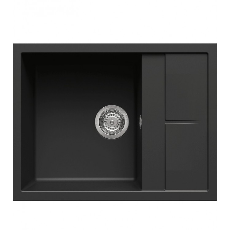 Virtuves izlietne Elleci Unico-125 65x50cm, melna