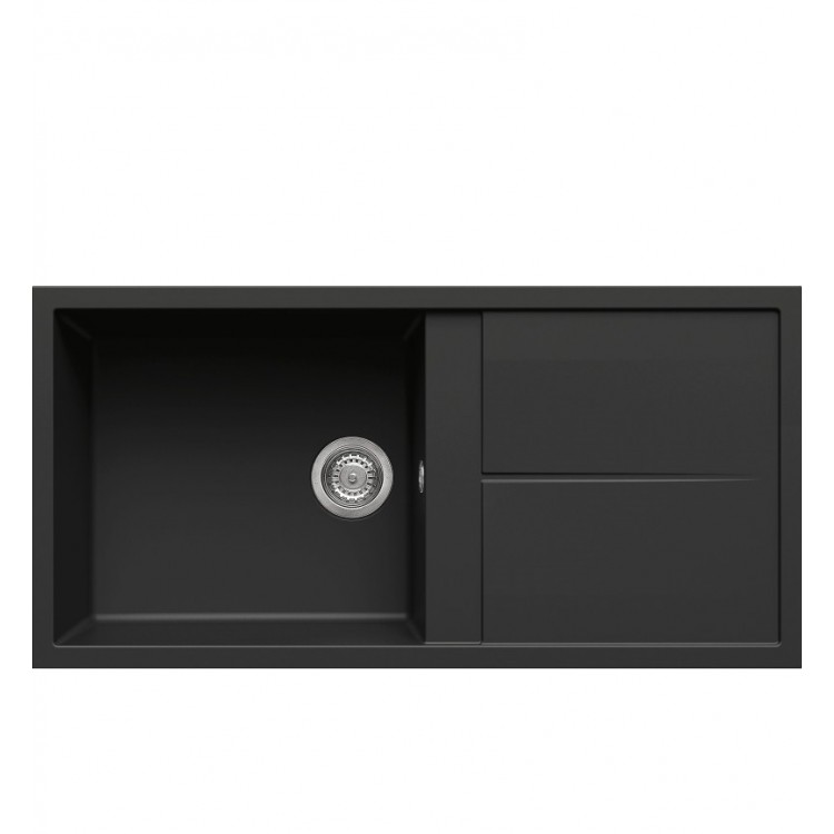 Virtuves izlietne Elleci Unico-480 100x50cm, melna