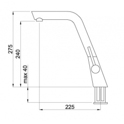Virtuves izlietnes maisītājs ELLECI Cupido, hroms