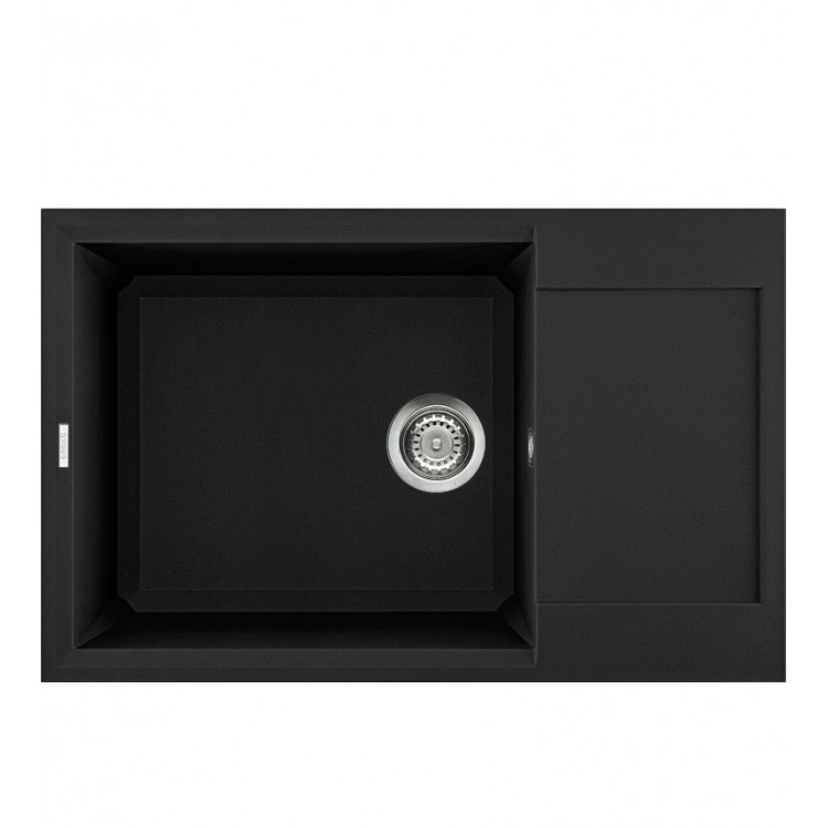 Virtuves izlietne Elleci Easy-310 79x50cm, melna