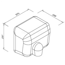 Roku žāvētajs Faneco 2500W SOLANO DA2500SFB