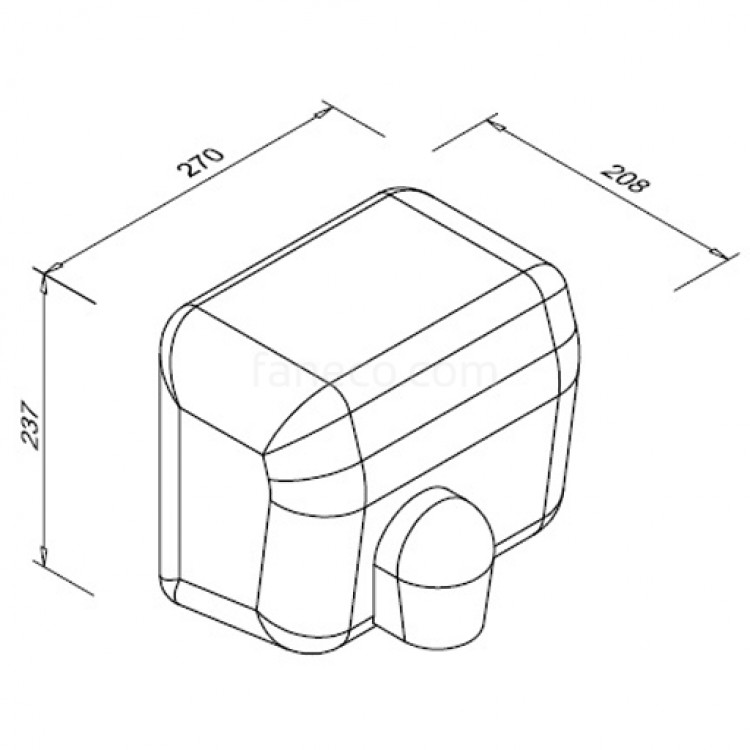 Roku žāvētajs Faneco 2500W SOLANO DA2500SFB