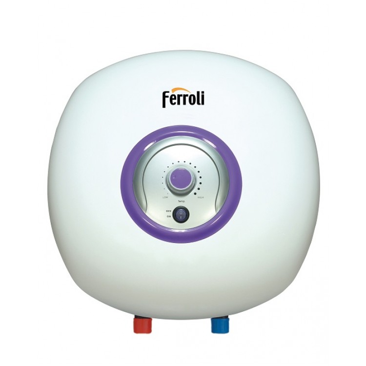 Elektriskais ūdens sildītājs (boileris) Ferroli BRAVO 15 L, virs izlietnes