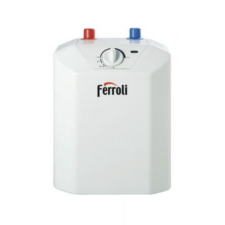 Elektriskais ūdens sildītājs (boileris) Ferroli NOVO 5 L, virs izlietnes