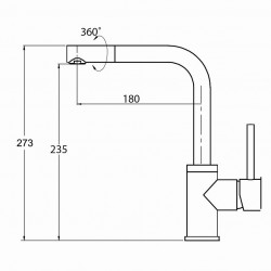 Virtuves izlietnes maisītājs granīta Helika Forte 5553-221