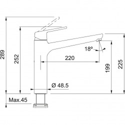 Virtuves izlietnes maisītājs FRANKE LIFT, 115.0621.498