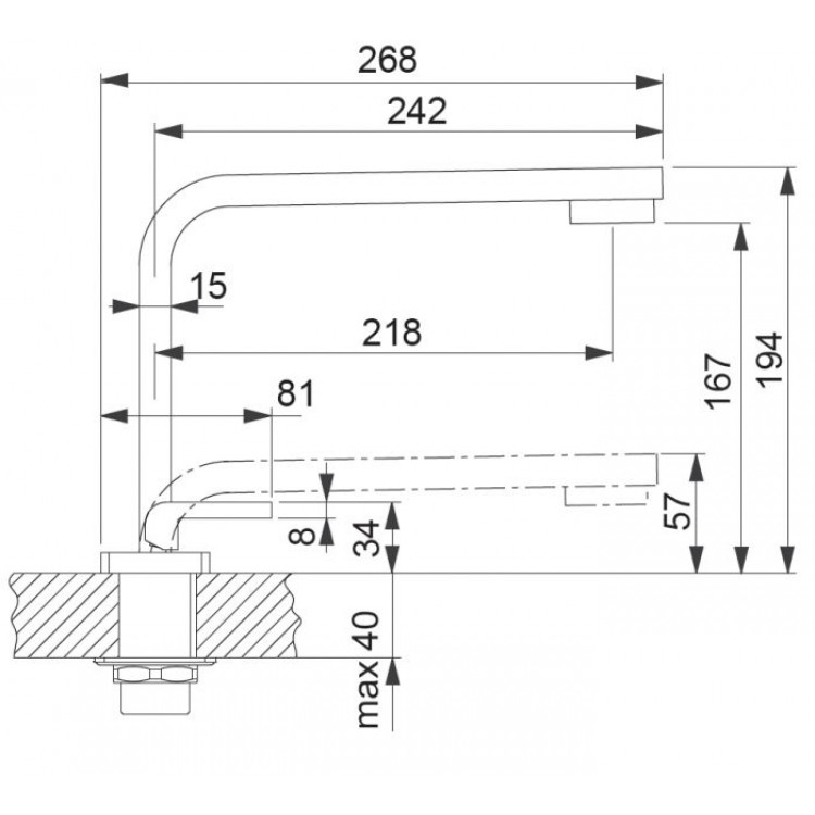Virtuves izlietnes maisītājs FRANKE QUANTUM TWO, 115.0175.768