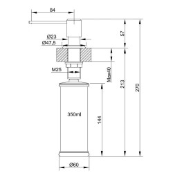 FRANKE SIRIUS Dozators, 119.0500.473