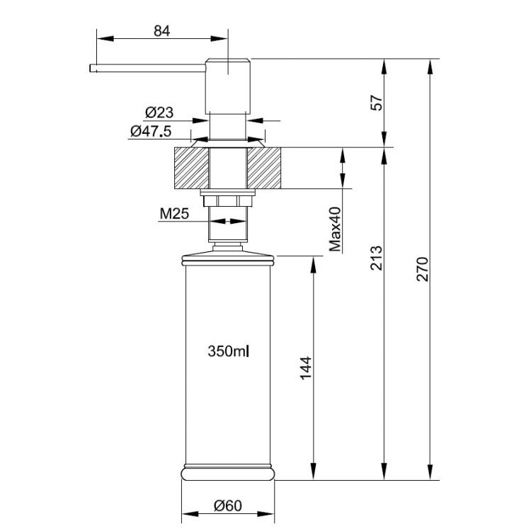 FRANKE SIRIUS Dozators, 119.0500.473