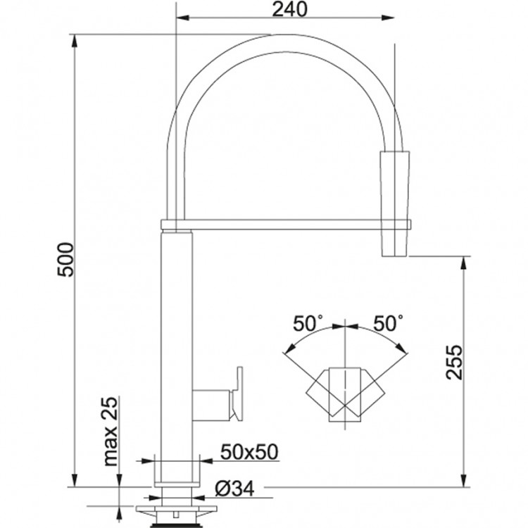 Virtuves izlietnes maisītājs FRANKE CENTINOX COOPER EDITION