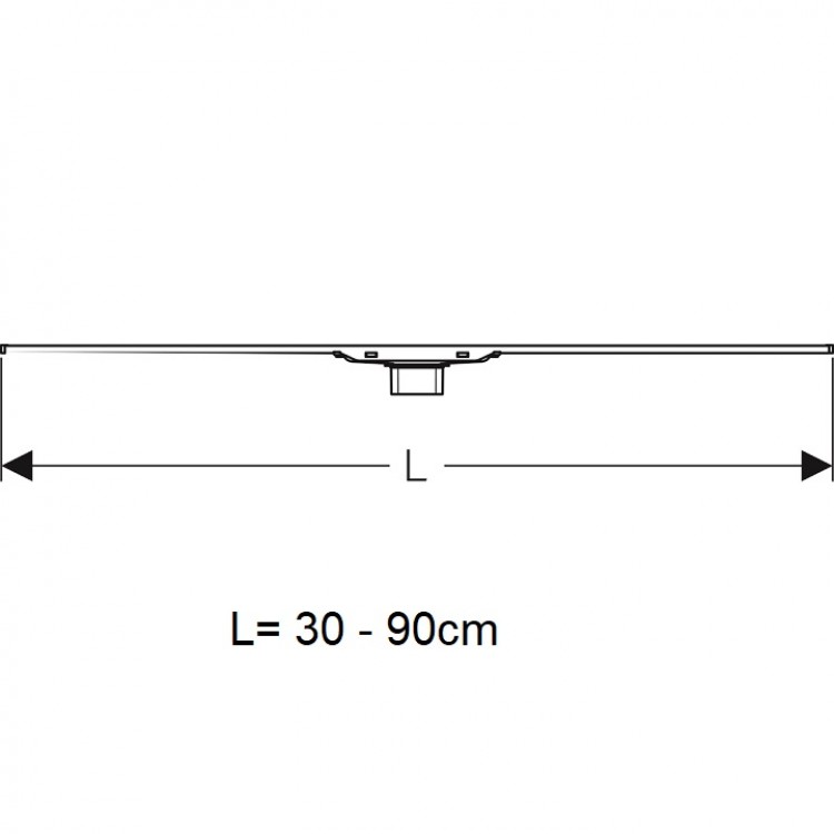 Dušas kanāls Geberit CleanLine20 30-90cm, 154.450.00.1
