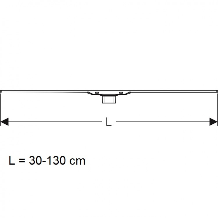 Dušas kanāls Geberit CleanLine20 30-130cm, 154.451.KS.1