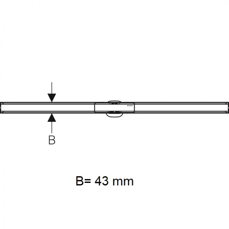 Dušas kanāls Geberit CleanLine60 30-130cm, 154.457.00.1