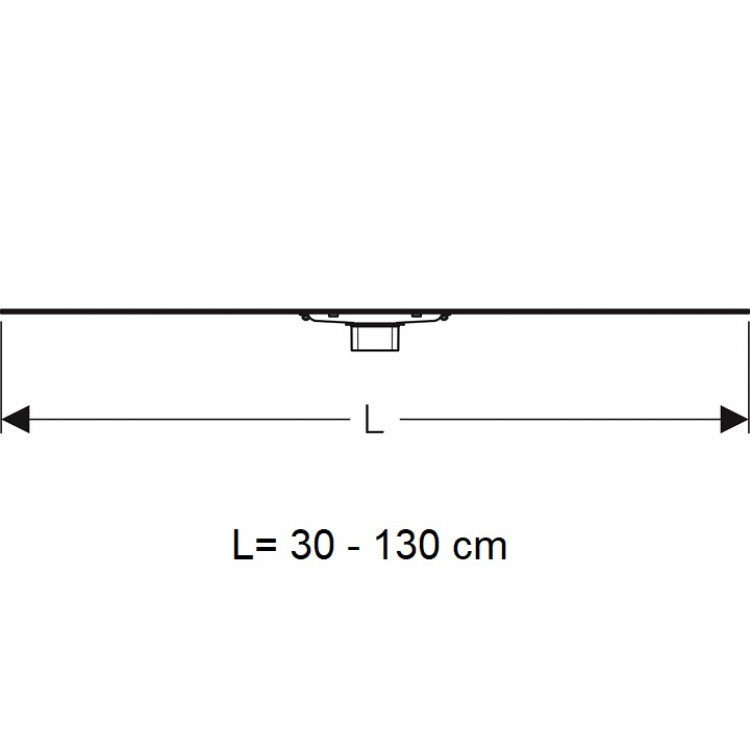 Dušas kanāls Geberit CleanLine60 30-130cm, 154.459.00.1