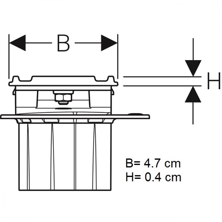 Dušas kanāls Geberit CleanLine60 30-90cm, 154.458.00.1