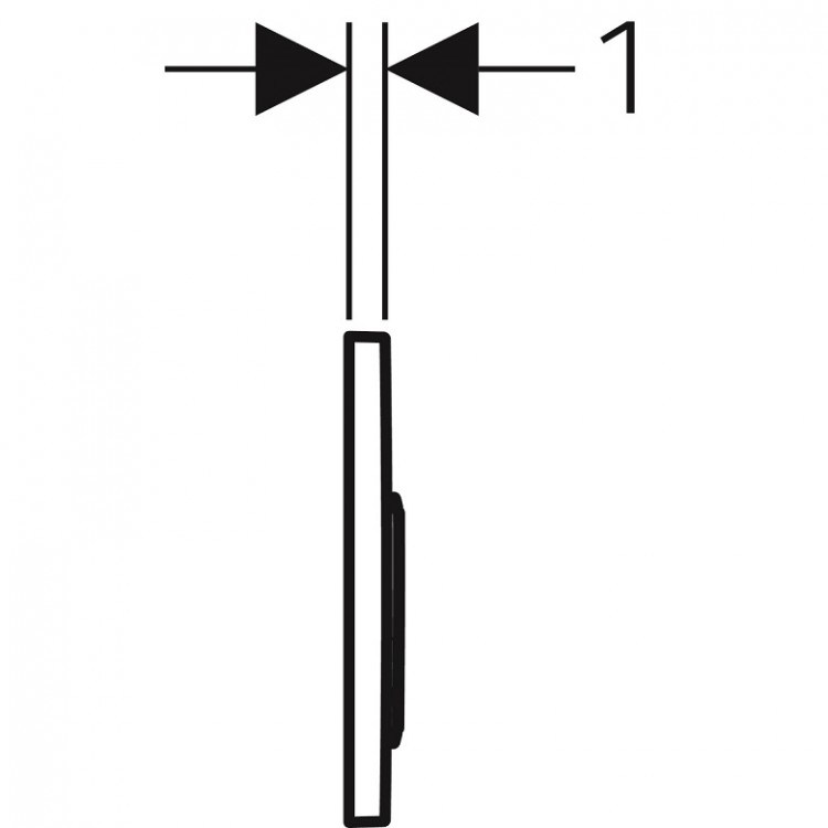 Noskalošanas taustiņš Geberit Omega20, 115.085.KK.1