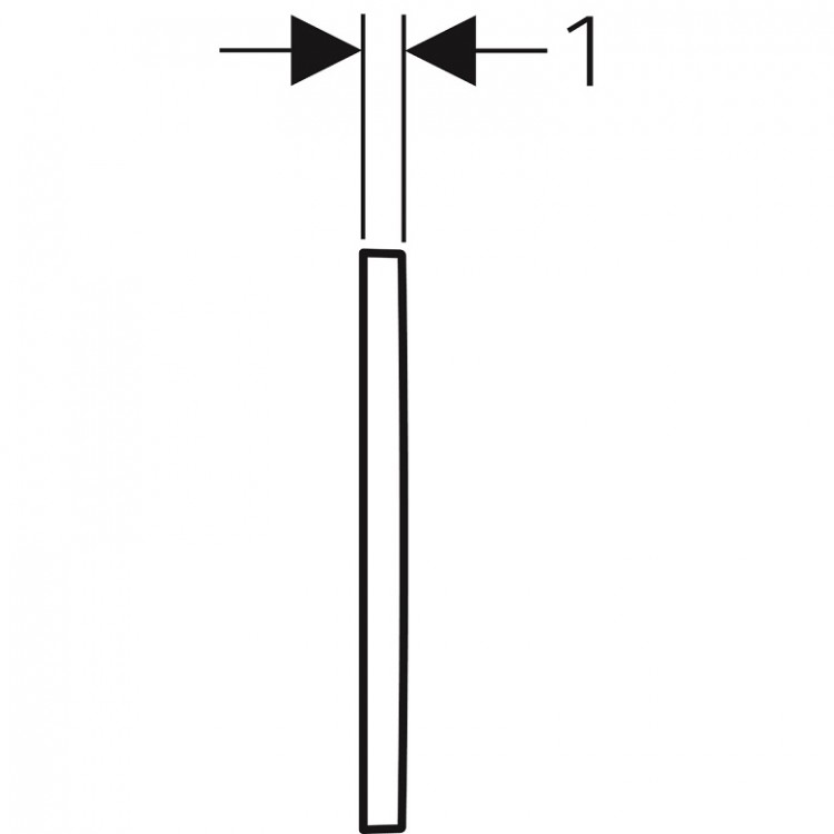 Noskalošanas taustiņš Geberit Omega30, 115.080.KK.1