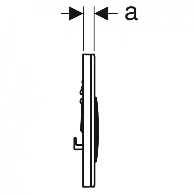 Noskalošanas taustiņš Geberit Sigma21, 115.884.JM.1