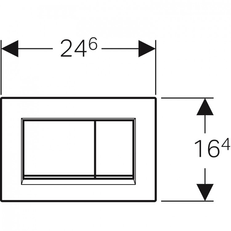 Noskalošanas taustiņš Geberit Sigma30, 115.883.KJ.1