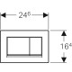 Noskalošanas taustiņš Geberit Sigma30, 115.883.KJ.1