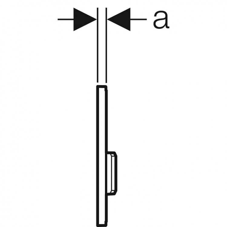 Pisuāra pneimatiskā poga Geberit Sigma50, 116.016.DW.1