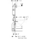 Iebūvējamais rāmis tualetes podam Geberit Duofix Delta, 111.153.00.1
