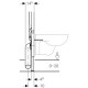 Iebūvējamais rāmis tualetes podam Geberit Duofix Sigma, 111.796.00.1