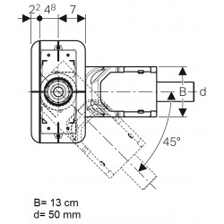 Dušas kanālu montāžas komplekts Geberit CleanLine, 154.150.00.1