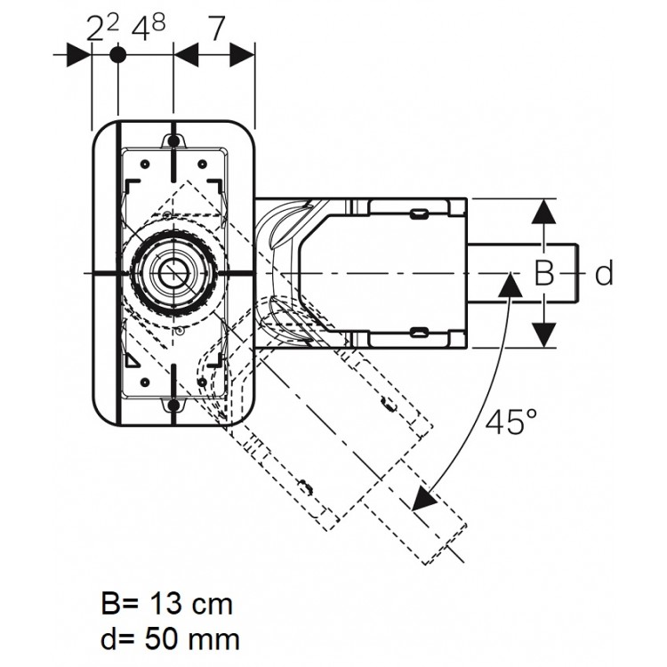 Dušas kanālu montāžas komplekts Geberit CleanLine, 154.150.00.1