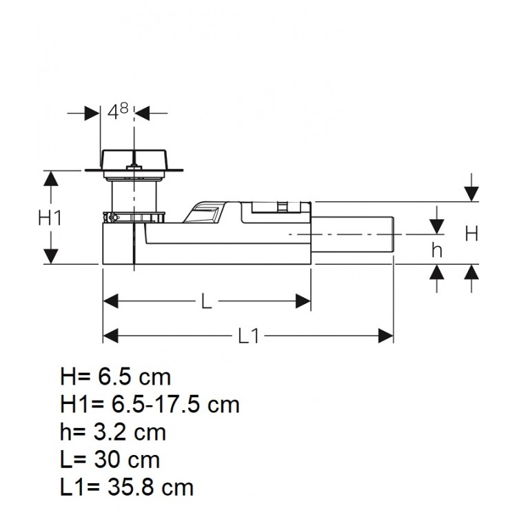 Dušas kanālu montāžas komplekts Geberit CleanLine, 154.152.00.1