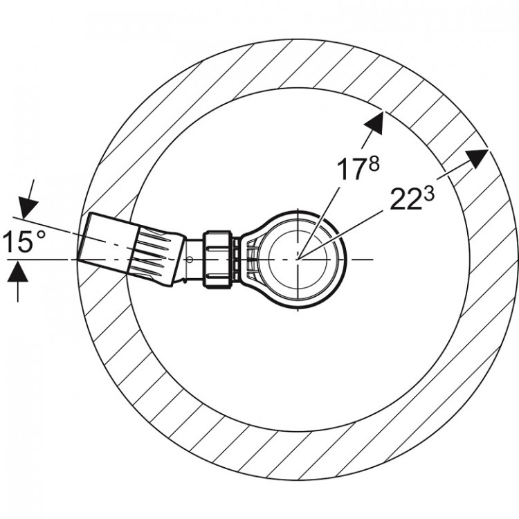 Dušas sifons Geberit d52, 150.681.21.1
