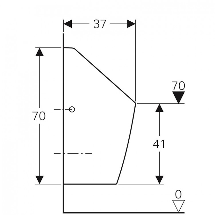 Pisuārs darbojas bez ūdens Geberit Selva, 116.081.00.1