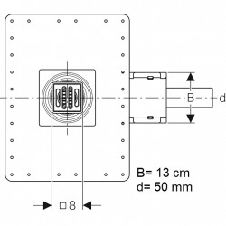 Traps Geberit D50, 154.050.00.1