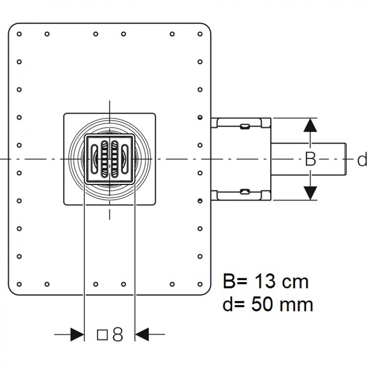 Traps Geberit D50, 154.050.00.1