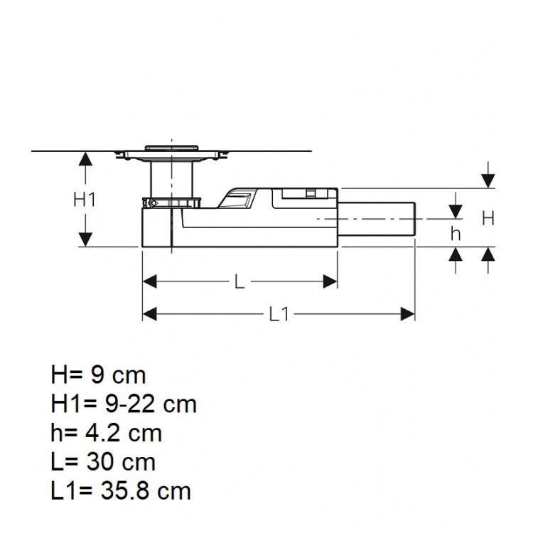 Traps Geberit D50, 154.050.00.1