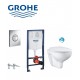 Komplekts Grohe Bau WC+rāmis Rapid SL+poga Nova Cosmo