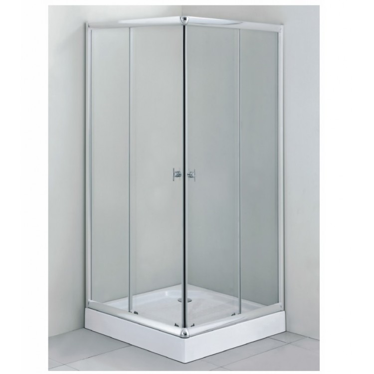 Dušas stūris kvadrātveida Gotland ar paliktni 80x80cm, 39164