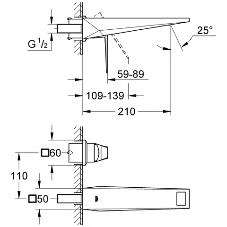 Iebūvējams izlietnes maisītājs Grohe Allure Brilliant, 19783 000
