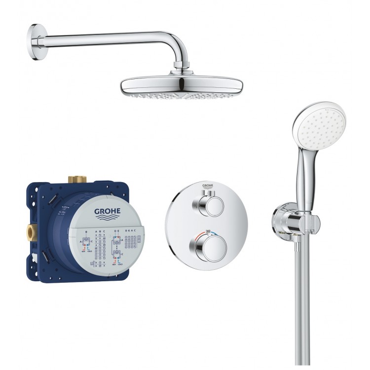 Dušas sistēma iebūvējamā GROHE Tempesta 210, 34727000