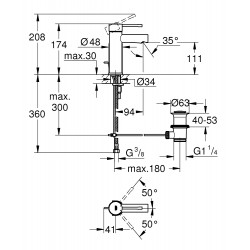 Izlietnes maisītājs Grohe Essence S, 32898001