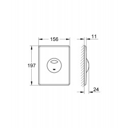 Noskalošanas taustiņš Grohe Skate, 38862P00