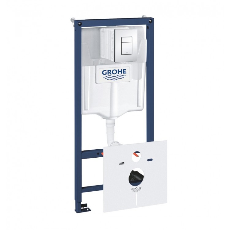 Iebūvējamais rāmis tualetes podam Grohe Komplekts ar  Cosmopolitan pogu, 38827000