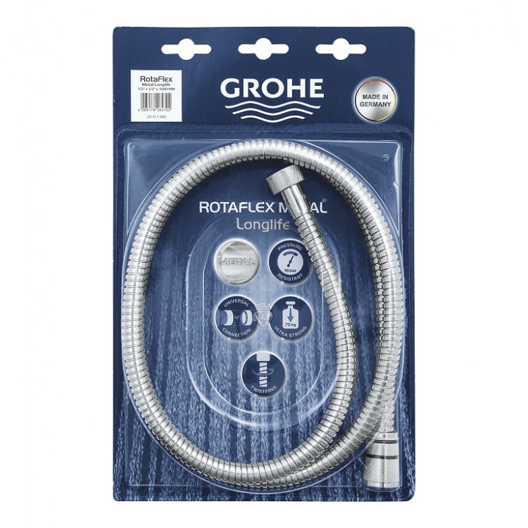 Dušas šļūtene Grohe Rotaflex Longlife 1.5m, 28417001