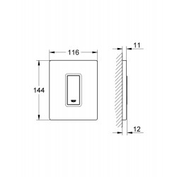 Pisuāra poga Grohe Skate Cosmopolitan, 38784SD0