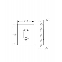 Pisuāra poga Grohe Arena Cosmopolitan, 38857SH0