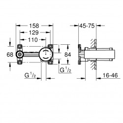 Iebūvējams izlietnes maisītāja Grohe darba daļa 23571000