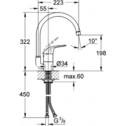 Virtuves izlietnes maisītājs GROHE 32752000